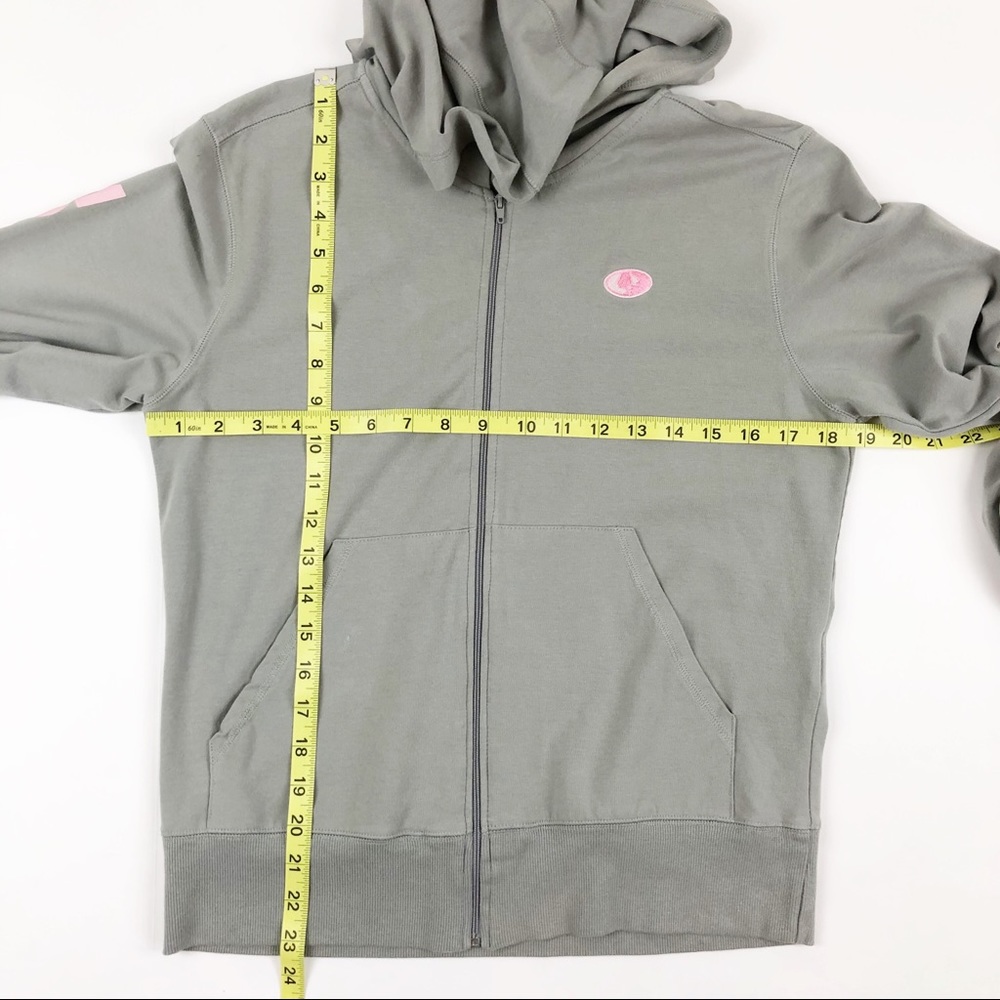 Mossy Oak Full Zip Hoodie Jacket Gray Pink Medium - Picture 5 of 8